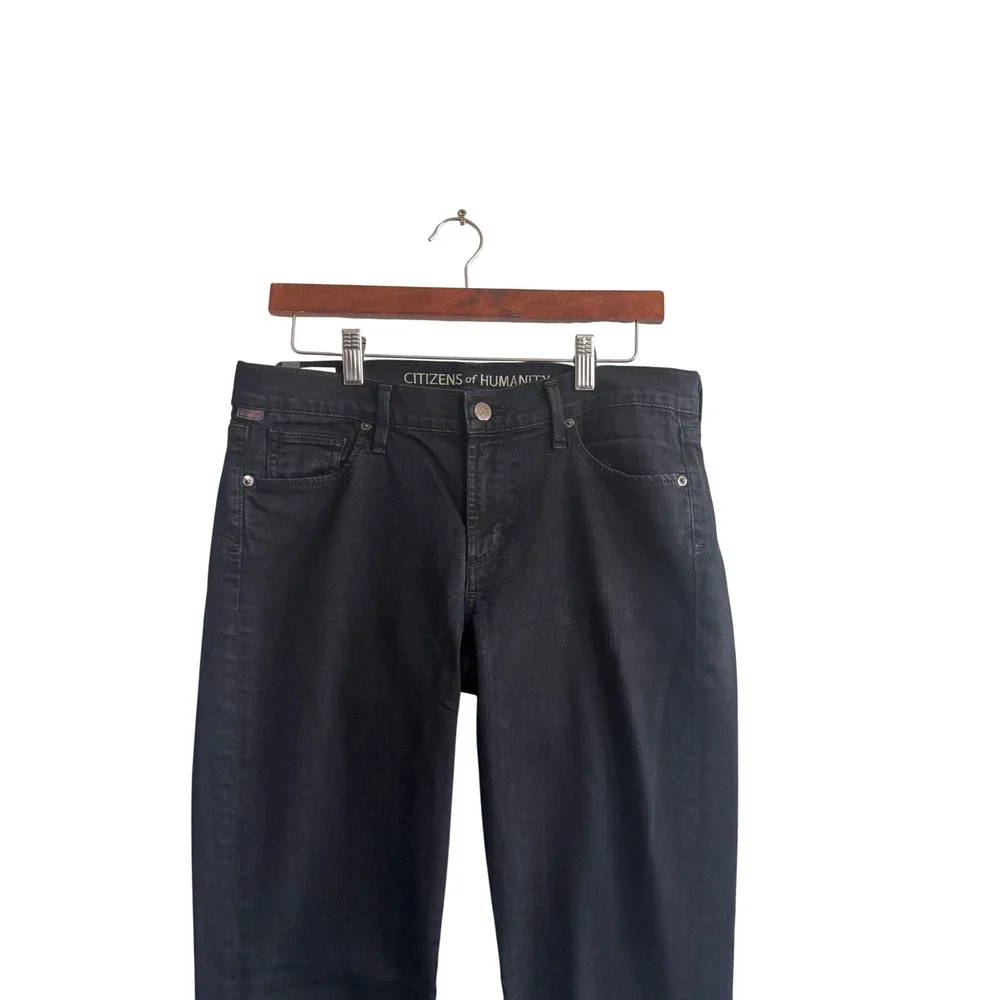 Citizens of Humanity Elson Straight Leg Black Jeans 1306-1405‎ Womens 30